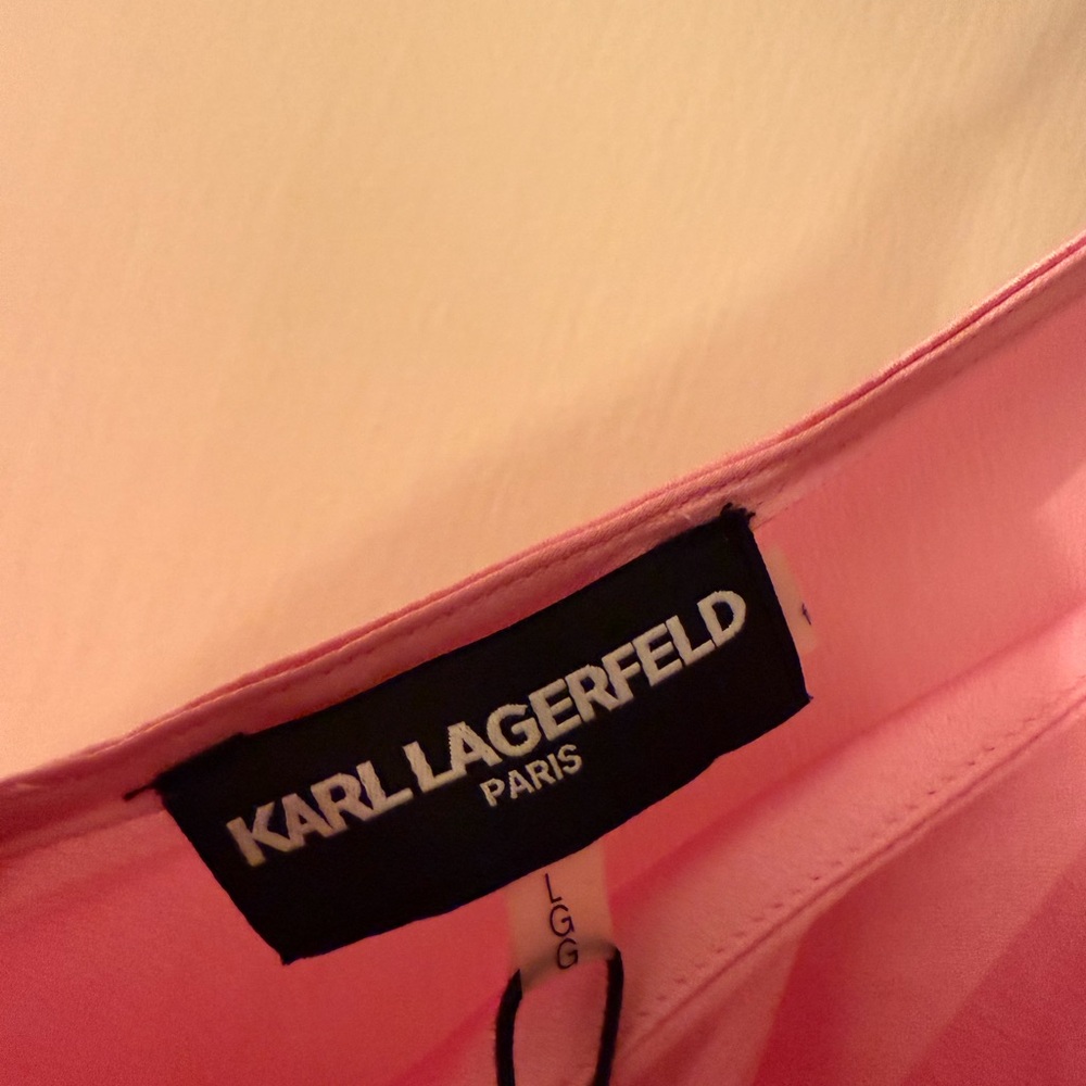 Karl Lagerfeld Vibrant Pink Blouse - Picture 1 of 6